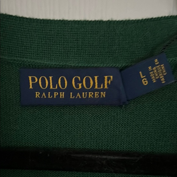 Polo by Ralph Lauren Green Cardigan Sweater - Picture 2 of 6